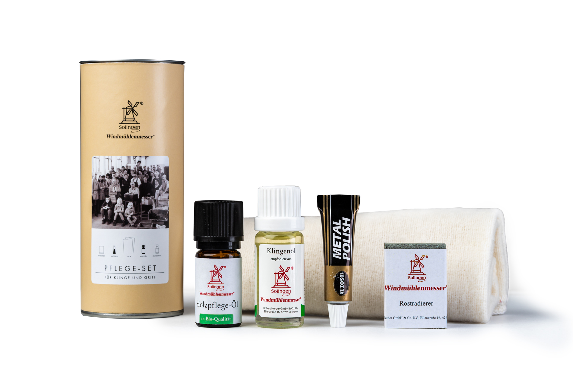 onderhoud, onderhoudsset, messen, mes, schilmes, roestgum, olie