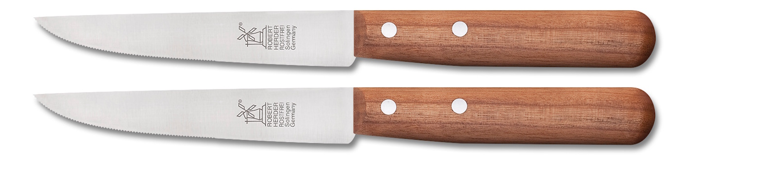Steakmes Robert Herder Buckels Kersenhout Set Van 2